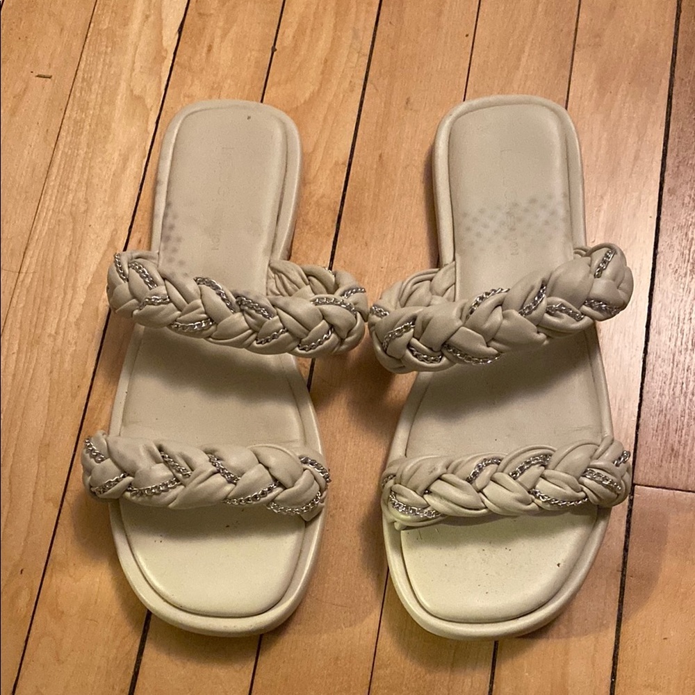 Braided Cream Women's Sandals
